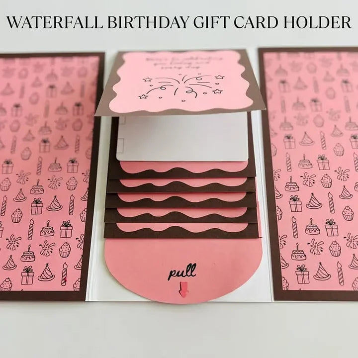 (🎄Early Christmas Sale - 49% OFF) Handmade Waterfall Christmas Gift Card Booklet