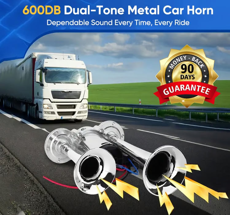 600DB Dual-Tone Metal Car Horn