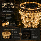 Imaginarye Solar Hanging Crystal Chandelier