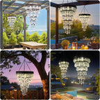 Imaginarye Solar Hanging Crystal Chandelier