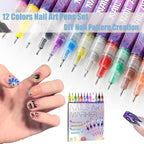 Shoplarke 12 Colors Graffiti Dotting Painting Marker Pen Kit