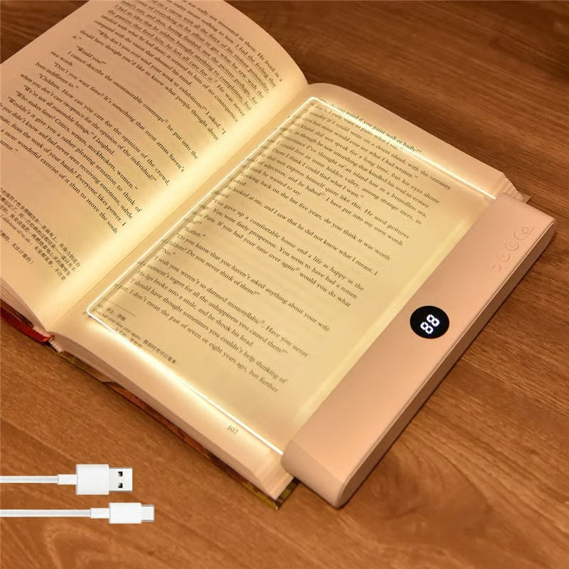 🌟 Rechargeable Clear LED Flat Book Lights