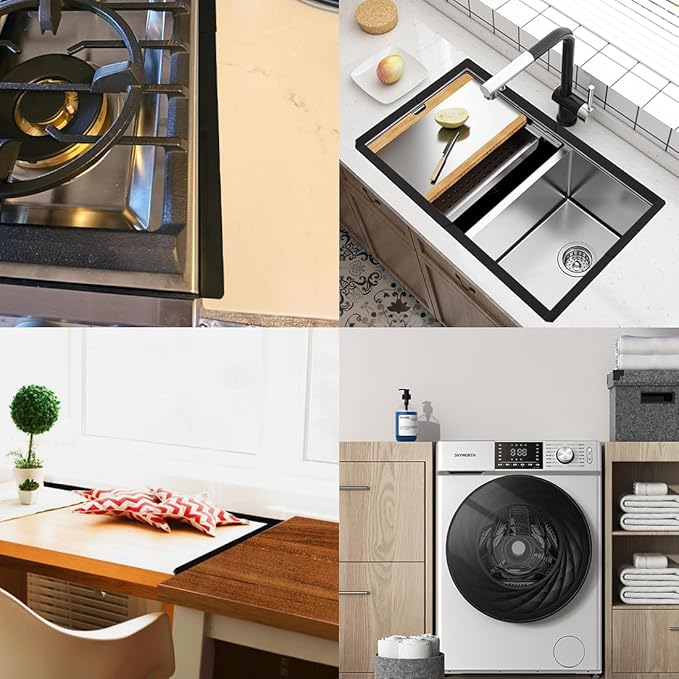 Imaginarye Retractable Stainless Steel Stove Gap Covers