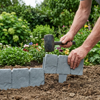 Greplant Imitation Stone Garden Fence No-Dig Border Stakes
