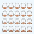 Domisana Transparent Chair Leg Floor Protectors Set ( 12PCS )