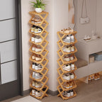 Doresty Wooden Collapsible Shoes Shelf: Space-Saving & Practical Design