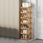 Doresty Wooden Collapsible Shoes Shelf: Space-Saving & Practical Design