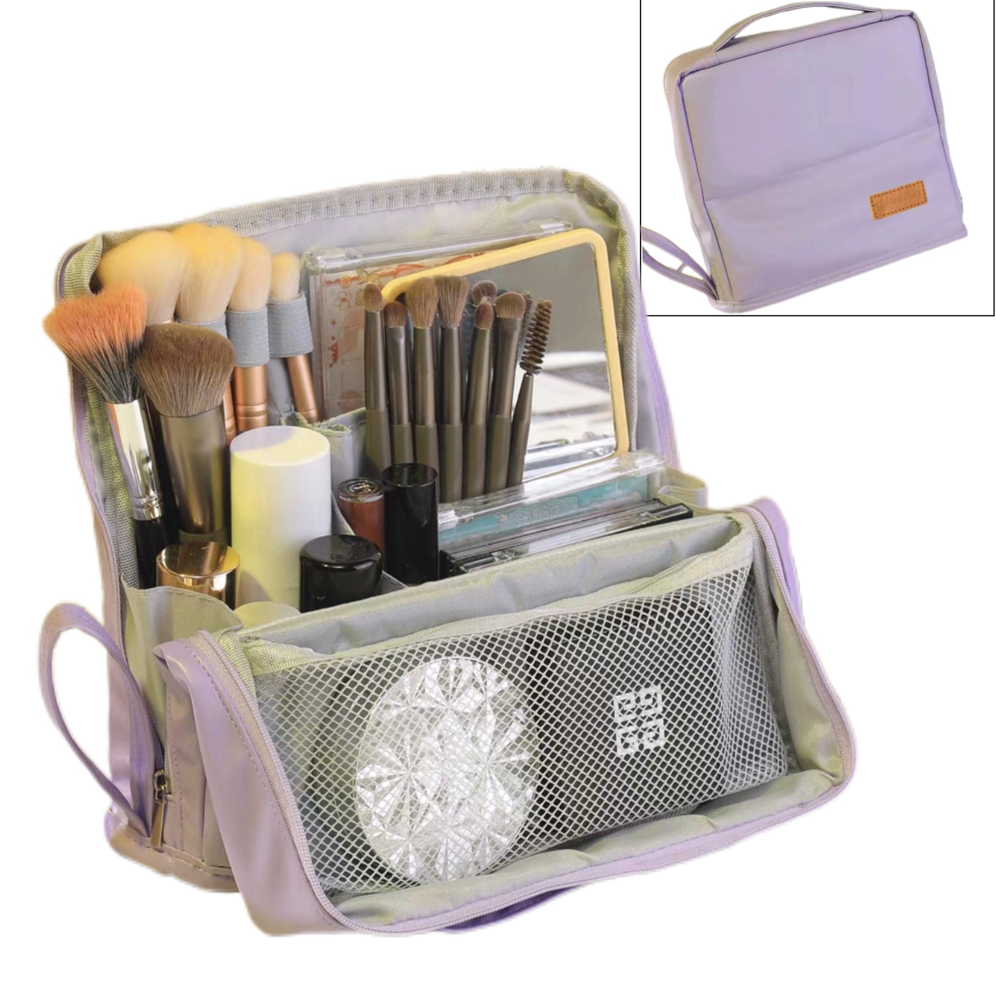 Doresty Standing Makeup Bag – Portable, Large Capacity