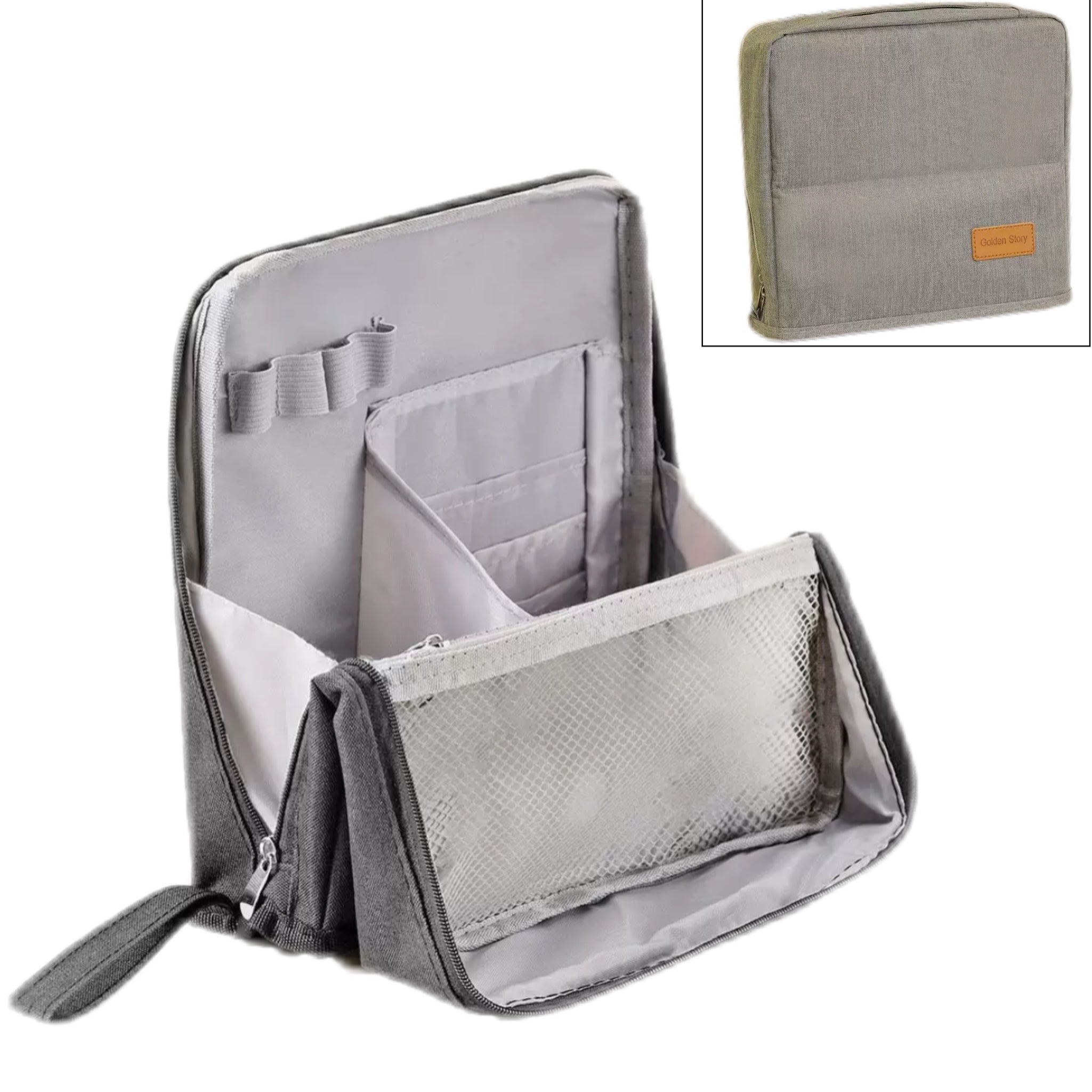 Doresty Standing Makeup Bag – Portable, Large Capacity