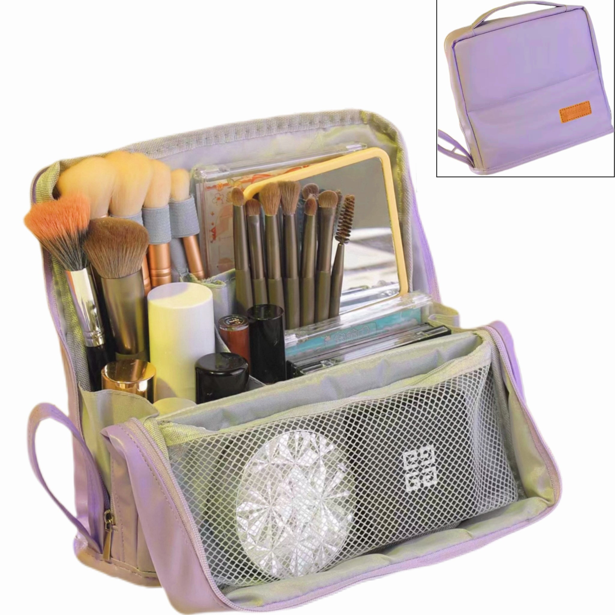 Doresty Standing Makeup Bag – Portable, Large Capacity