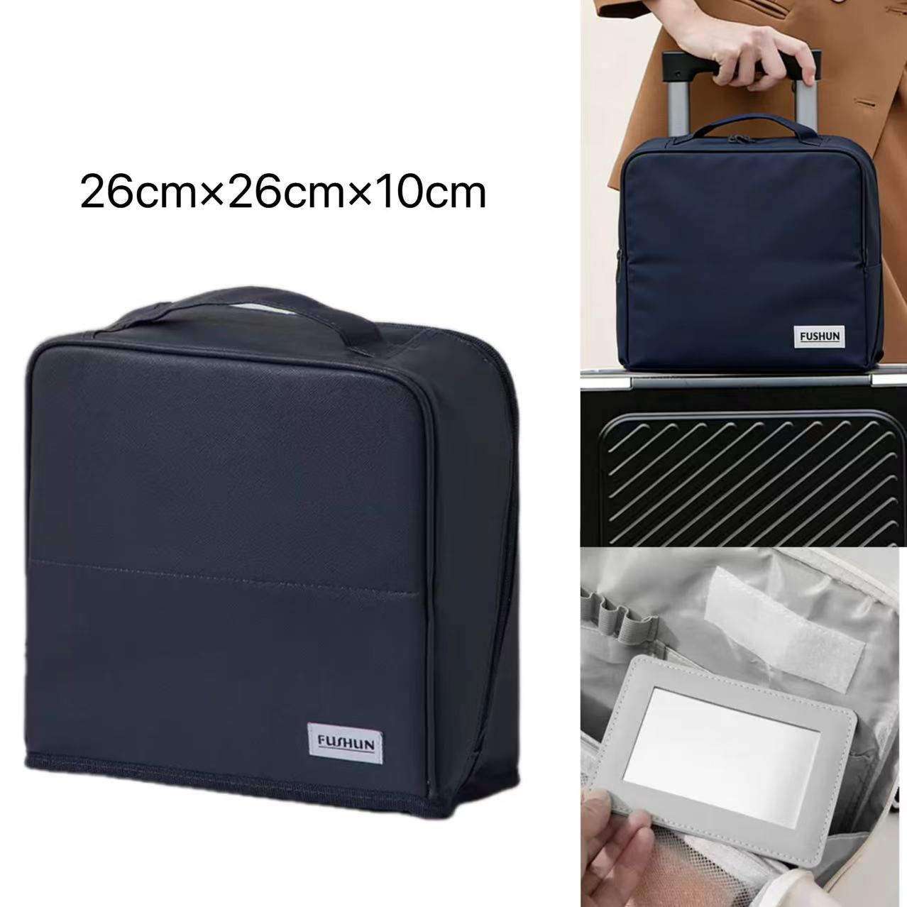 Doresty Standing Makeup Bag – Portable, Large Capacity