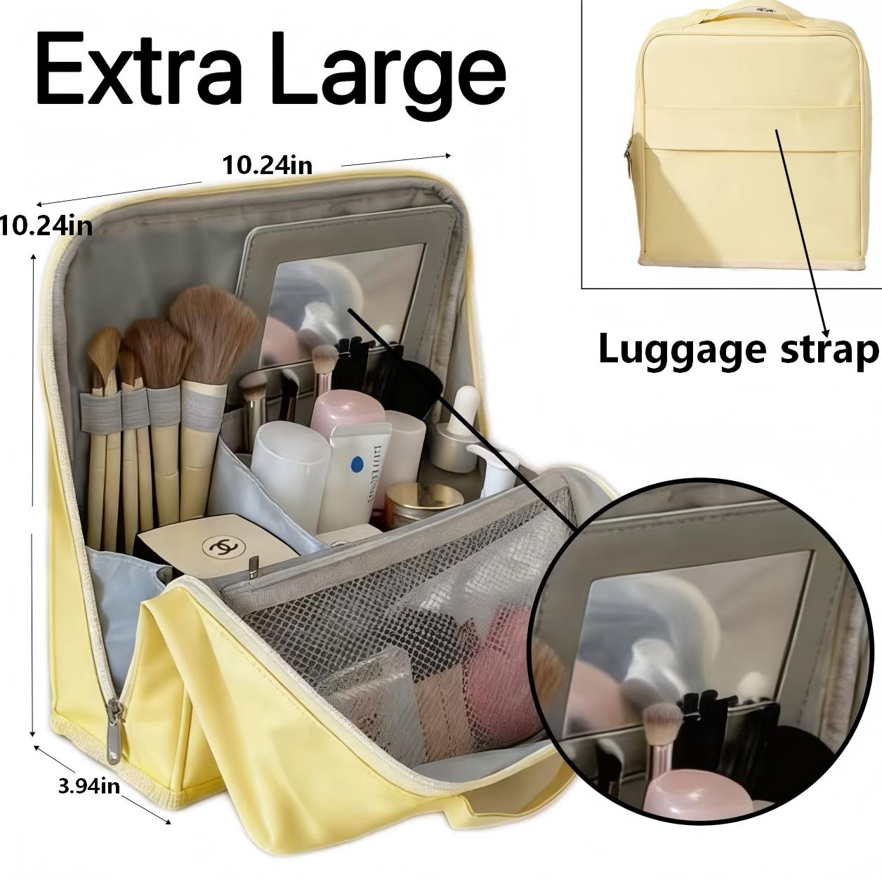 Doresty Standing Makeup Bag – Portable, Large Capacity