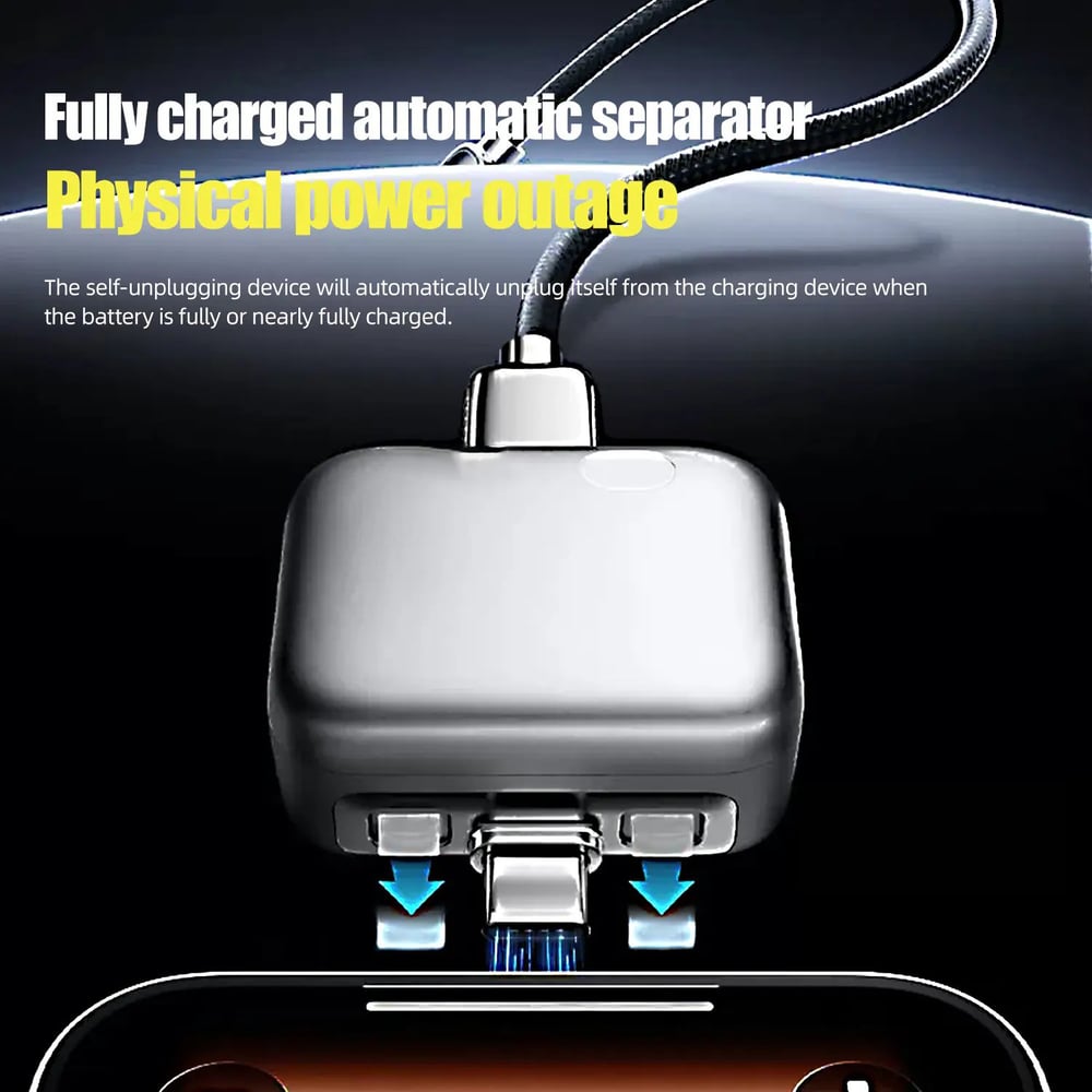 Comprisely Smart Auto Stop Charging Protector - AI Auto Disconnect 140W Fast Charger | Overcharge Protection for iPhone & Android