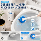 Keepholdly Hands-Free Flip-Top Disposable Toilet Brush