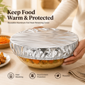 Uspoplarshop Home dining table & food container aluminum foil heat-retaining cover ( 10pcs )