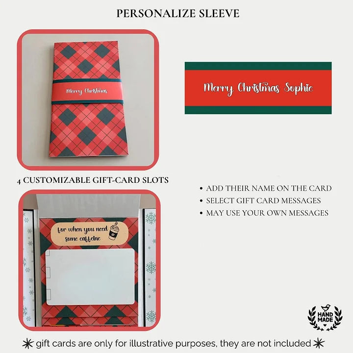 (🎄Early Christmas Sale - 49% OFF) Handmade Waterfall Christmas Gift Card Booklet