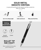 Retailgoodss Funny Stress-Relief Daily Quotes Metal Ballpoint Pen Set (7 Pcs)