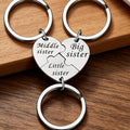 Mainora - 3-Piece Puzzle Heart Sister Keychain Set