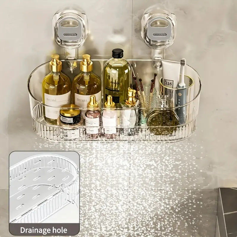 Beliefsun™ No-Drill Bathroom Suction Storage Box – Large Capacity & Strong Load-Bearing