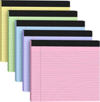 Prefermight Office Pop! Wide Legal Pad – Colorful, Landscape, Double Ruling, 30 Easy‑Tear Sheets