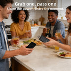 Quotationy 10000mAh Portable Charger with Dock – Built-in Cables & Family Charging Station for Home & Office
