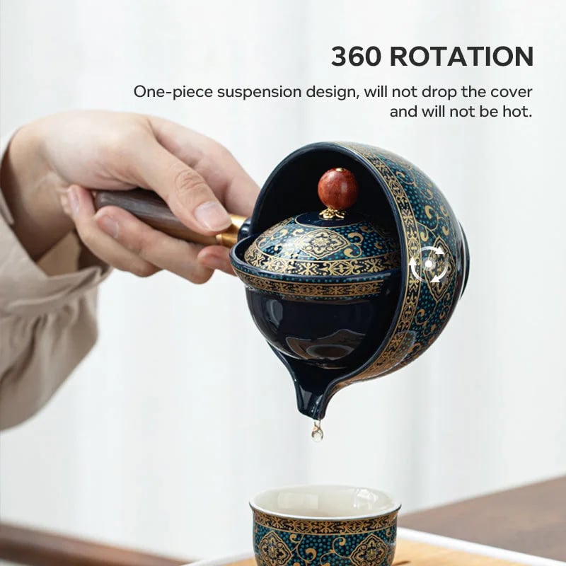 Boothcosly 360° Rotation Tea Maker