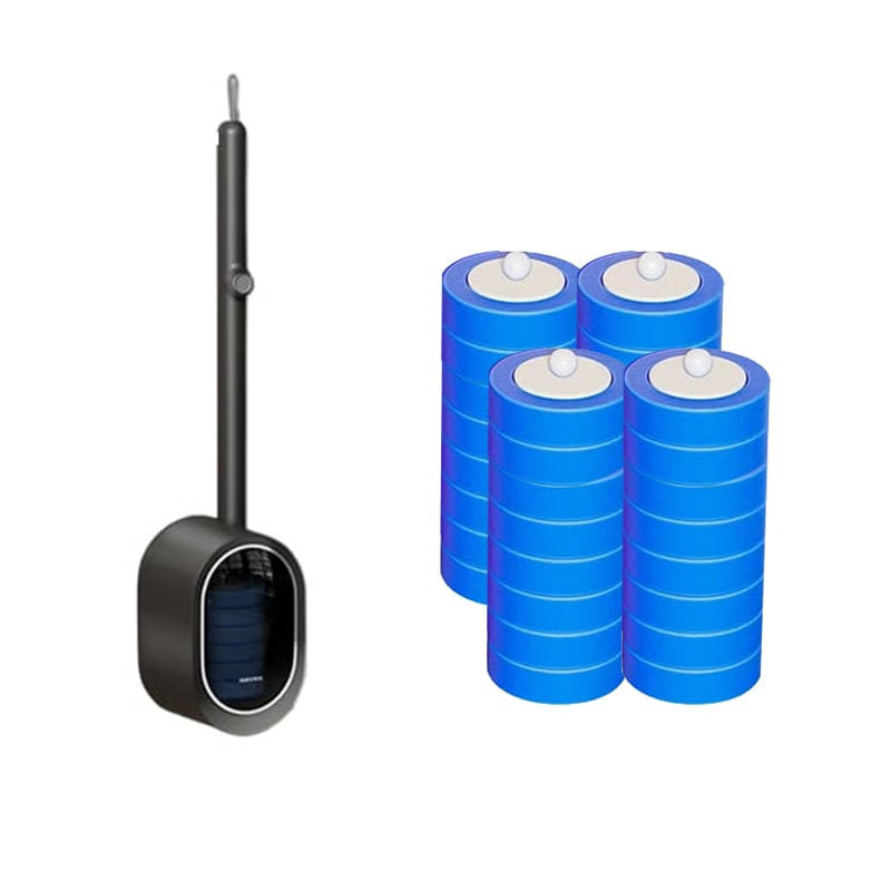 Keepholdly Hands-Free Flip-Top Disposable Toilet Brush