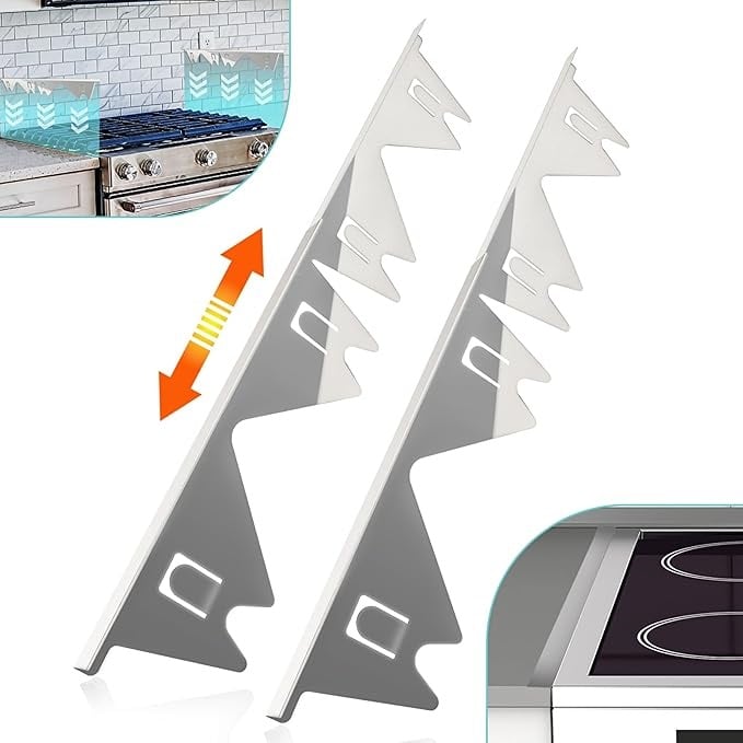 Imaginarye Retractable Stainless Steel Stove Gap Covers