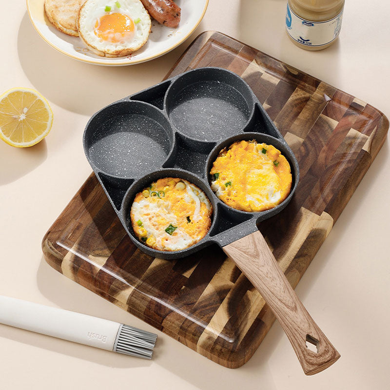 Raidley Top 4-in-1 Nonstick Frying Pan: Ideal for Eggs, Bacon, and Burgers