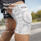KneeFix Dial Adjustable Knee Brace with Silicone Cushion Support
