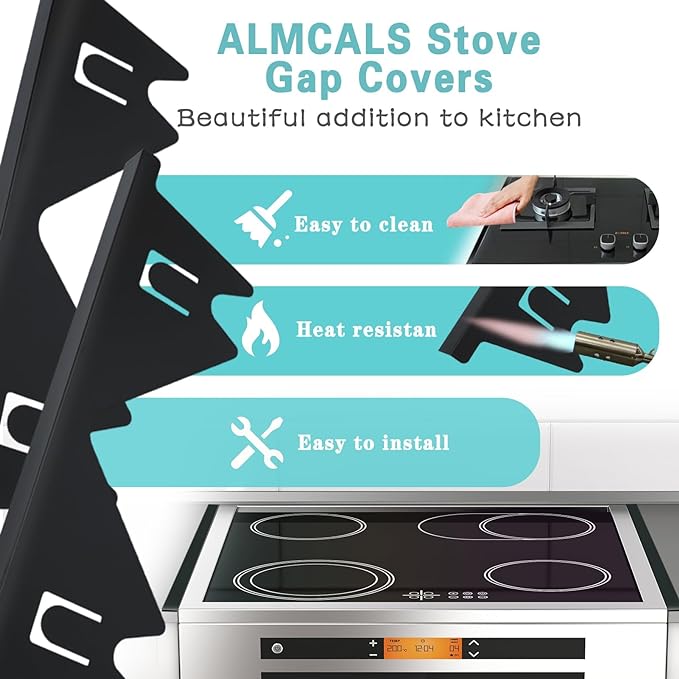 Imaginarye Retractable Stainless Steel Stove Gap Covers