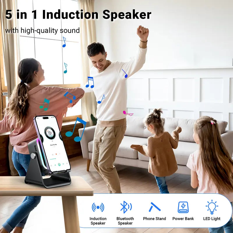 Asmutual™ Wireless Induction Audio Speaker Stand