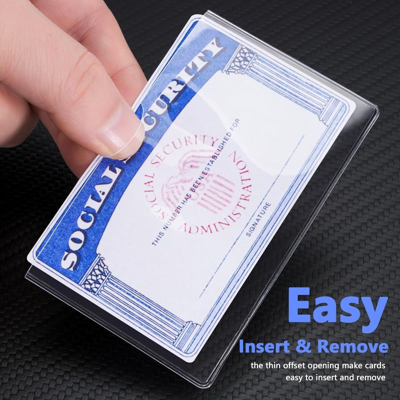 ShopPaya Clear PVC Card Sleeves