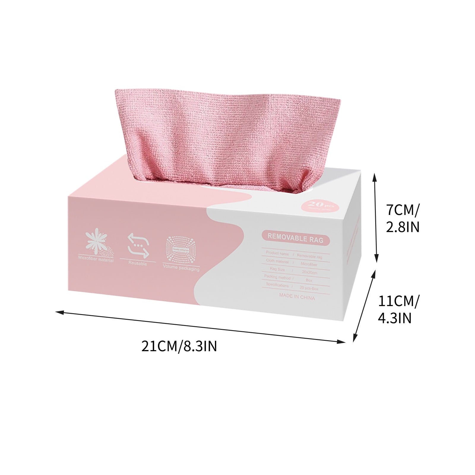 Etercitenal Microfiber Cleaning Cloth - 20Pack/Box