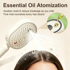 Thetendernorth Essential Oil Mist Comb, Anti-Tangle Electric Massage Brush