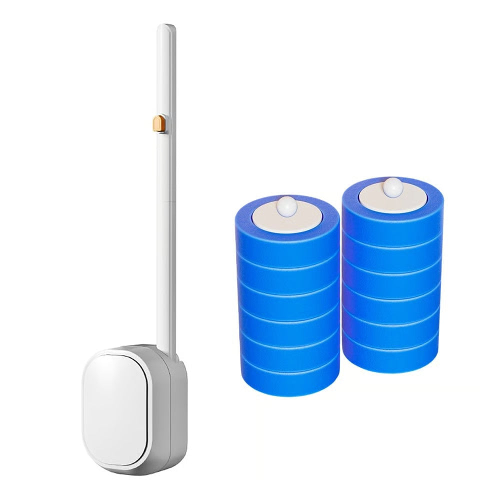 Keepholdly Hands-Free Flip-Top Disposable Toilet Brush