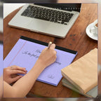 Prefermight Office Pop! Wide Legal Pad – Colorful, Landscape, Double Ruling, 30 Easy‑Tear Sheets