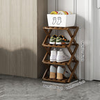 Doresty Wooden Collapsible Shoes Shelf: Space-Saving & Practical Design