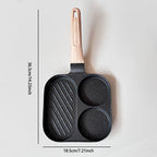 Raidley Top 4-in-1 Nonstick Frying Pan: Ideal for Eggs, Bacon, and Burgers