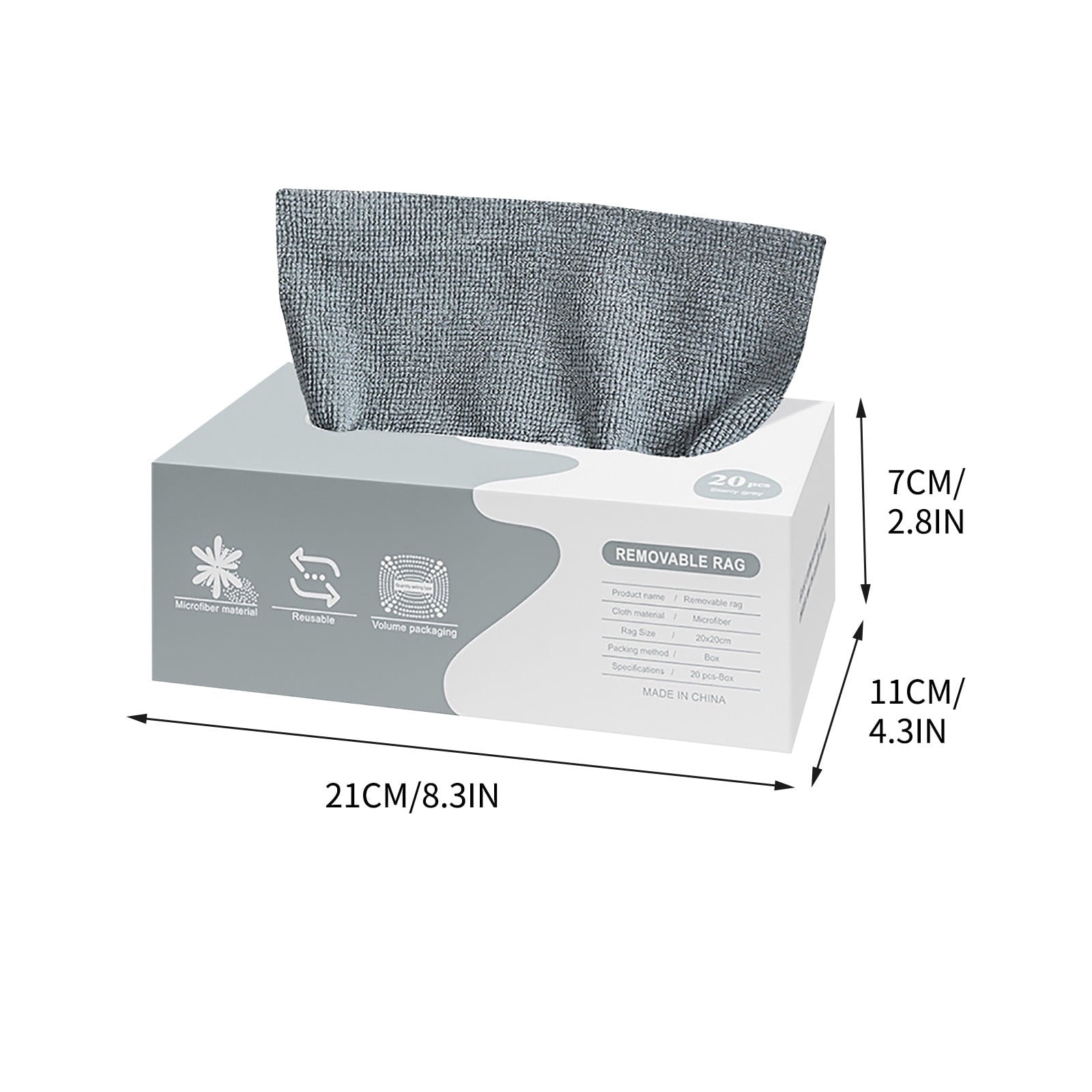 Etercitenal Microfiber Cleaning Cloth - 20Pack/Box