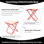 Waregami Heavy Duty Portable Outdoor Stool