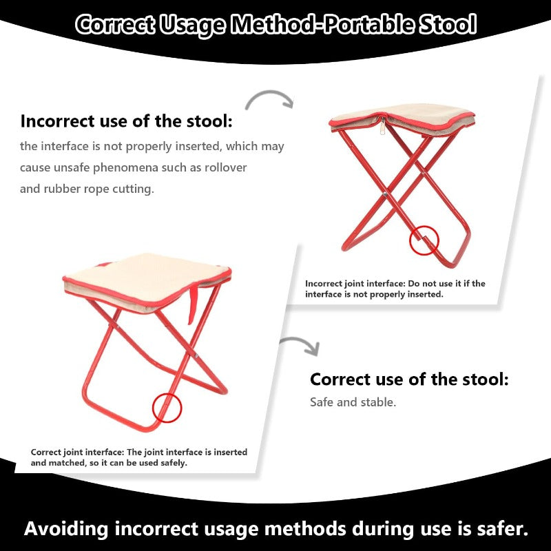 Waregami Heavy Duty Portable Outdoor Stool