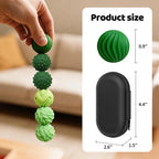 ClickiKeys Magnetic Silent Fidget Balls 6 Pack - Soft Silicone Sensory Toys for Teens & Adults - Silent Stress Relief