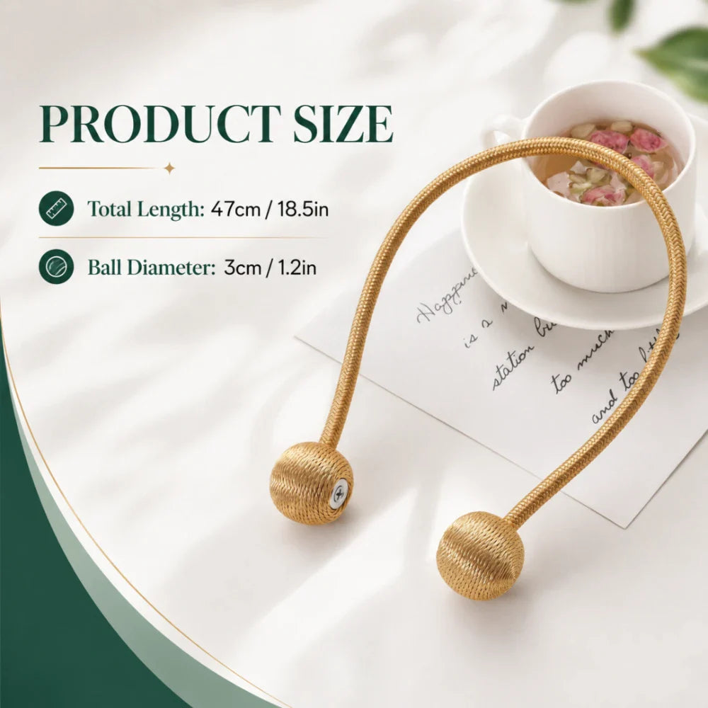 Omilora Corette Woven Magnetic Tiebacks ( 2pcs )