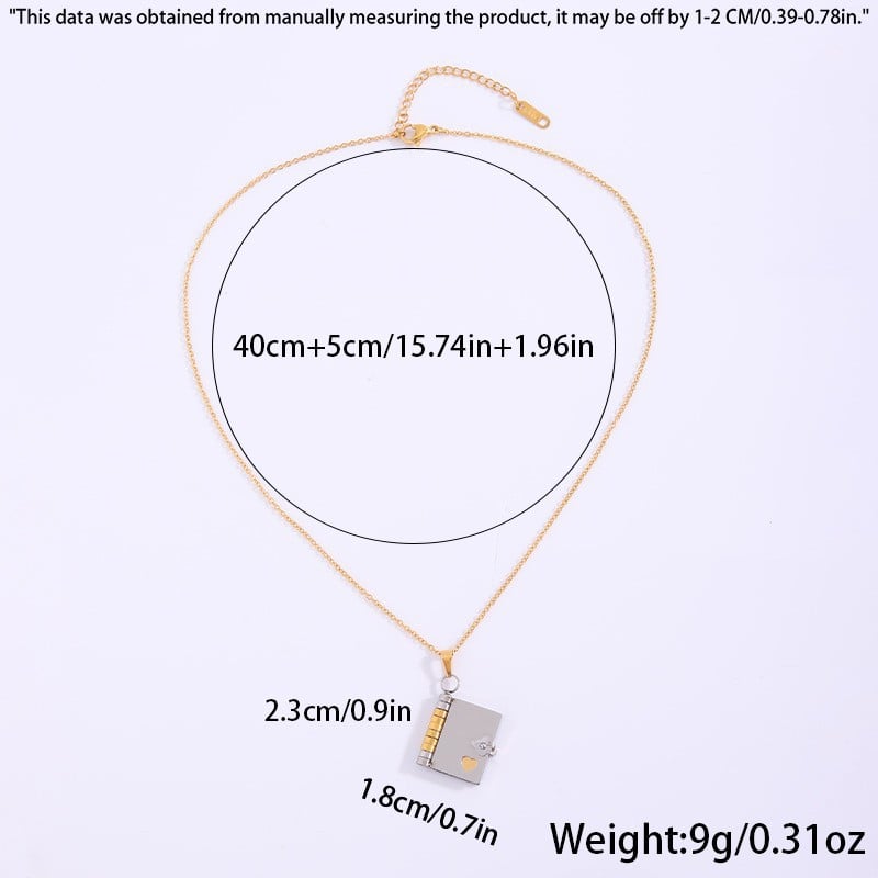 Preliminaryt The Most Beautiful Chapter Book Necklace For Granddaughter and daughter