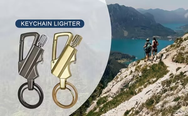 Meonsopoli Permanent Match Infinity Lighter with Multitool Keychain Bottle Opener