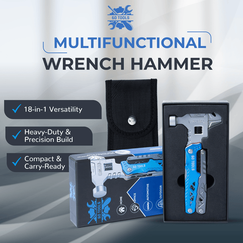 60 Tools - 18 In 1 Multifunctional Wrench Hammer