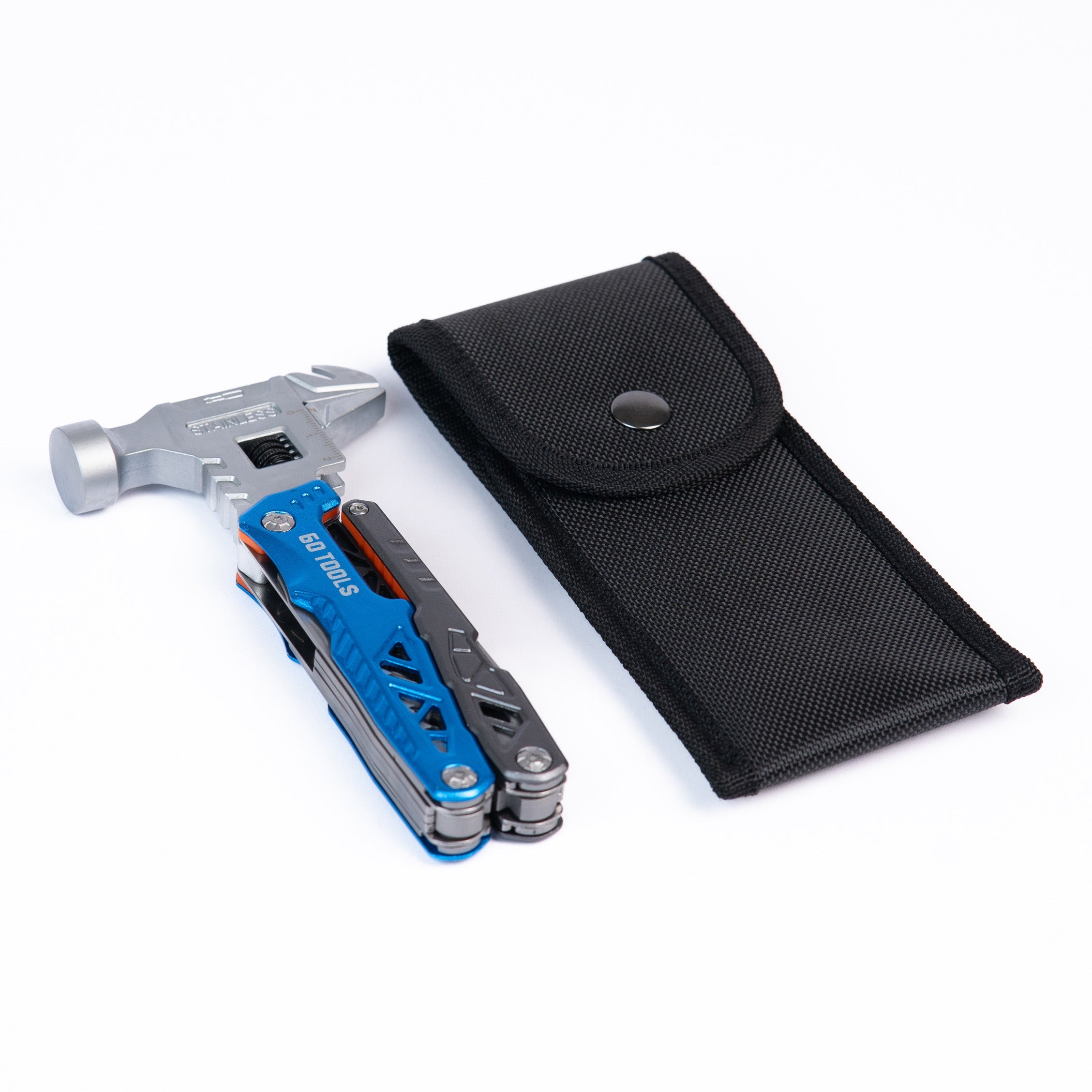 60 Tools - 18 In 1 Multifunctional Wrench Hammer - BLUE