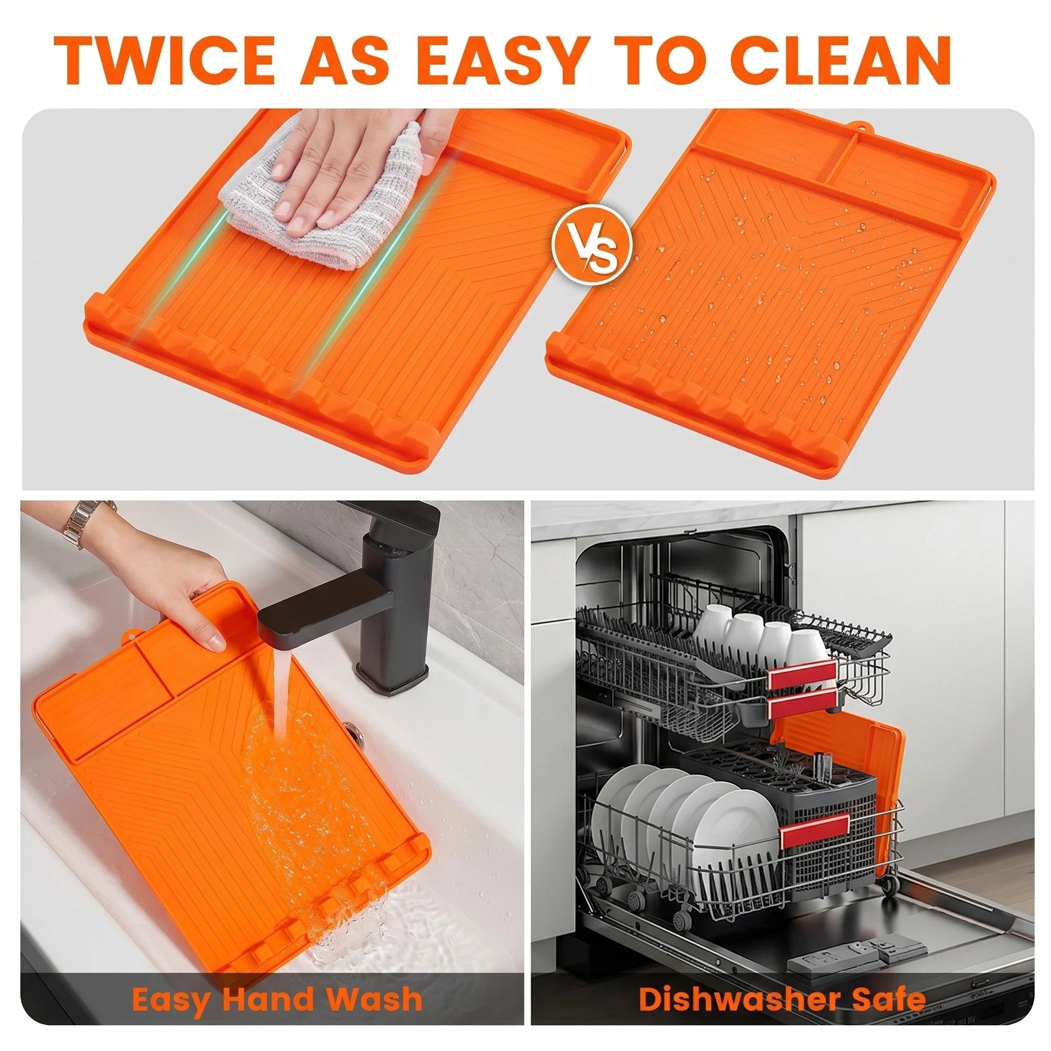 Relativelk Silicone Grill Side Shelf Mat