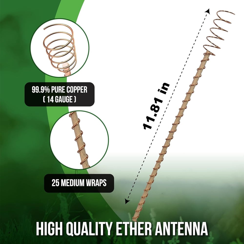 Sideargue Electroculture Plant Stakes 8 Pack | Enhance Plant Growth with Natural Energy | Eco-Friendly, Copper Garden Stakes for Vibrant, Healthy Plants